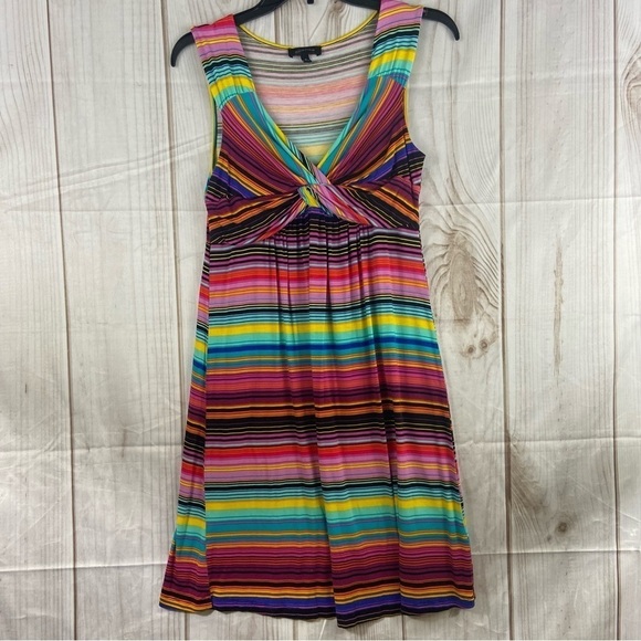 Spense Striped Sleeveless Empire Waist Shift Dress Women’s Size Medium - Picture 4 of 8